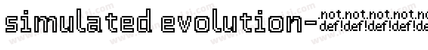 simulated evolution字体转换